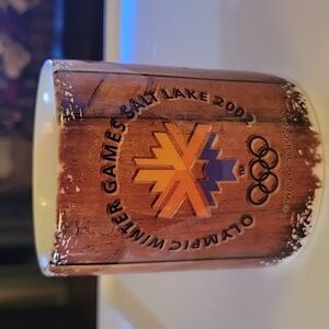 LINYI Vintage Olympic Winter Games Salt Lake 2002 ceramic coffee mug snow ice